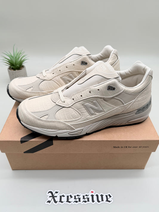 New Balance 991 Oyster Grey Crocodile