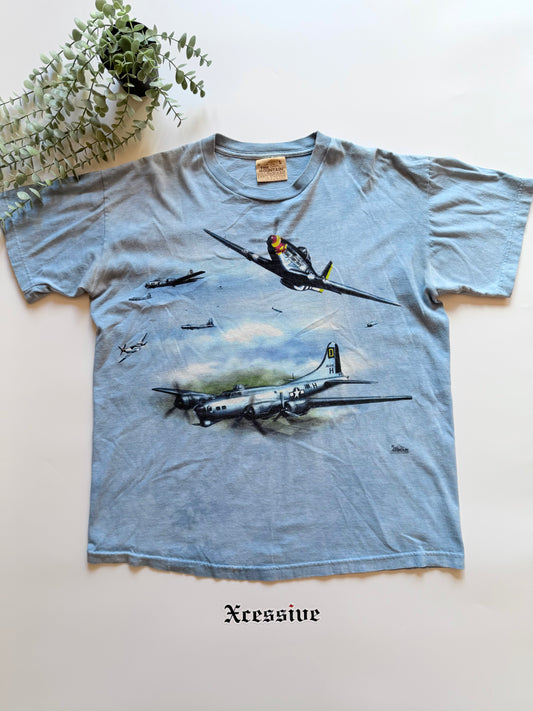 Vintage The Mountain WW2 Fighter Planes Tee
