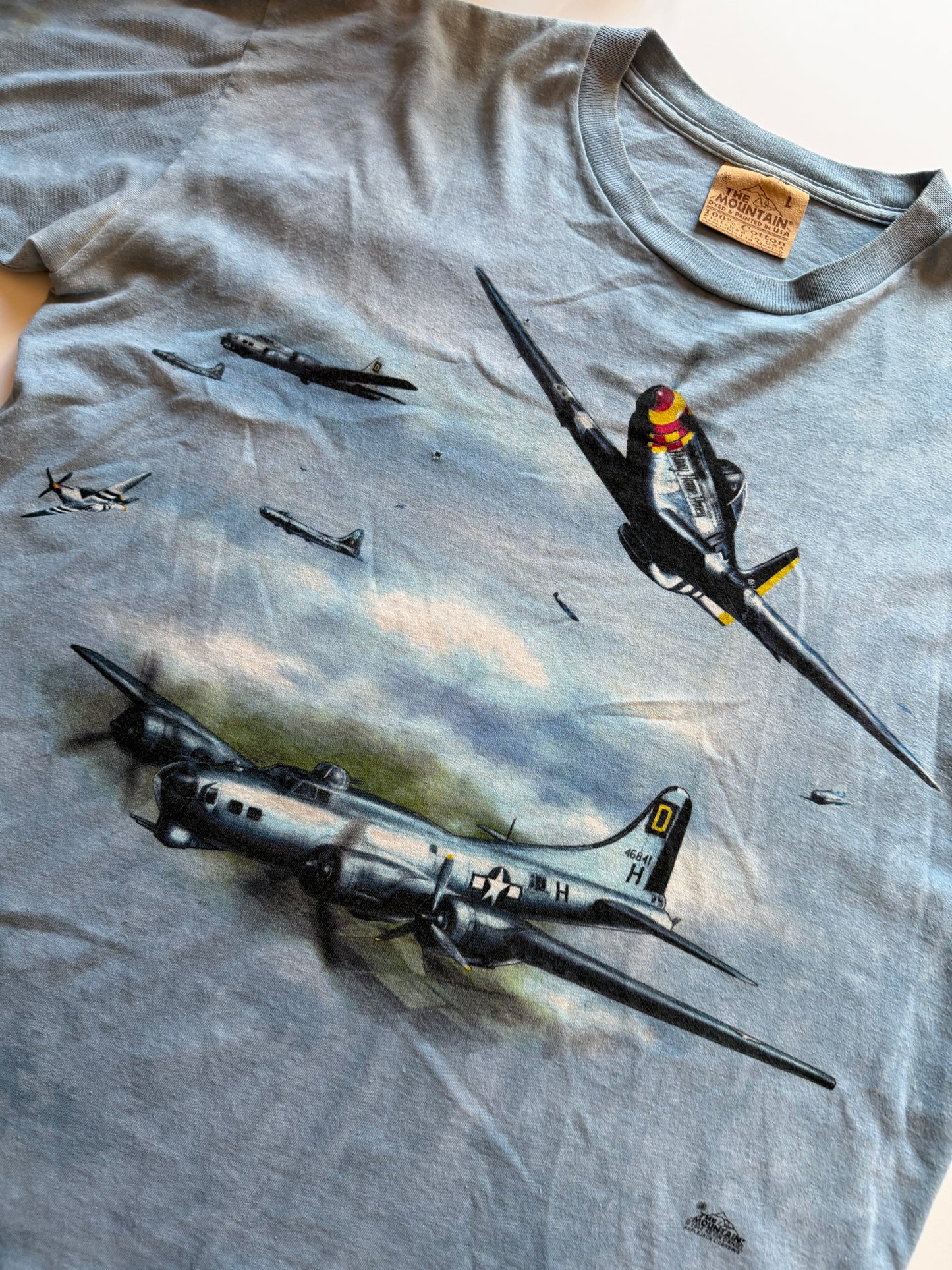 Vintage The Mountain WW2 Fighter Planes Tee