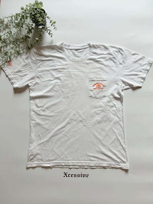 Chrome Hearts Triple Cross Orange/White Tee