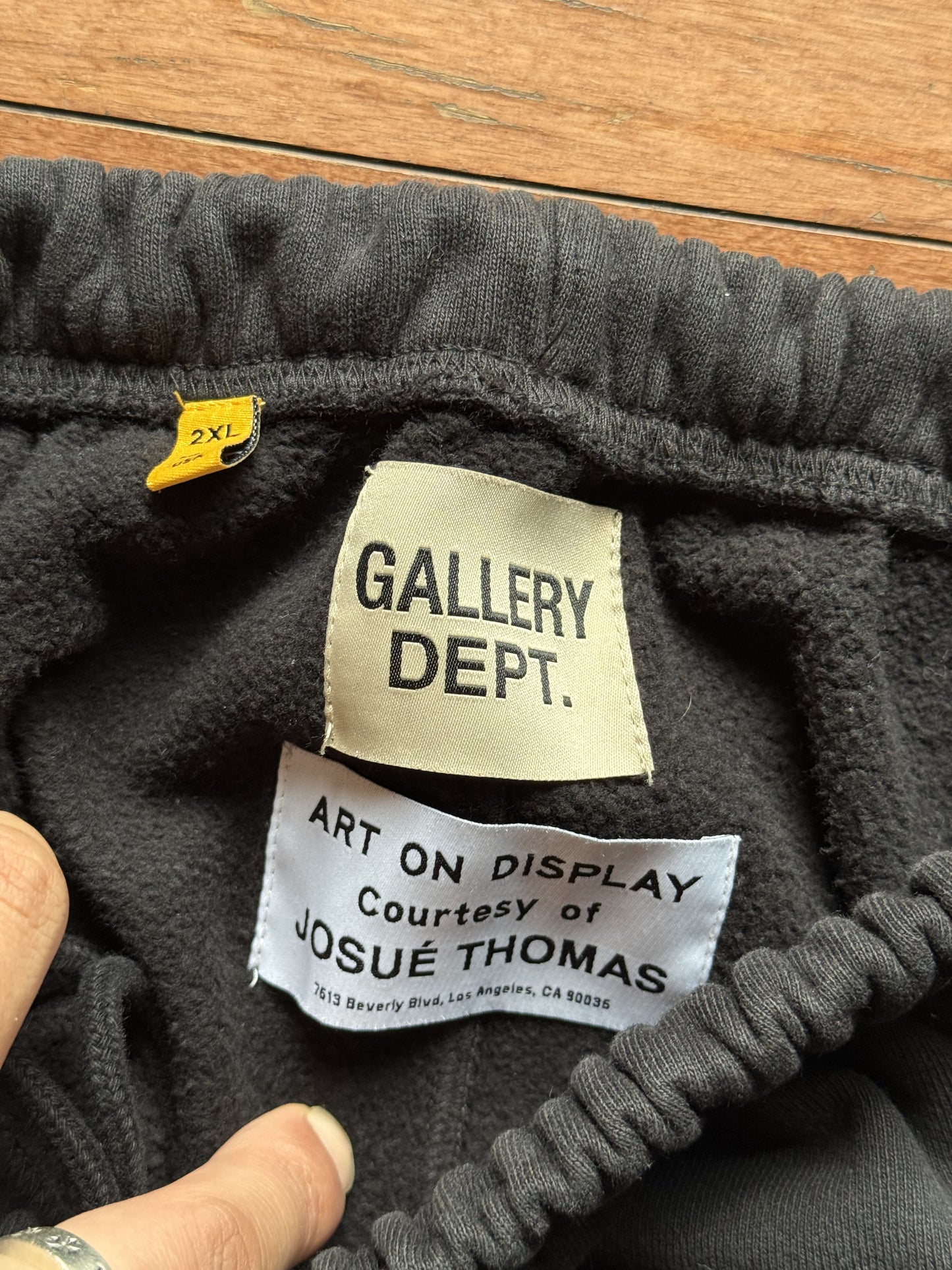 Gallery Dept. Painted Flare Sweat Pants Washed Black