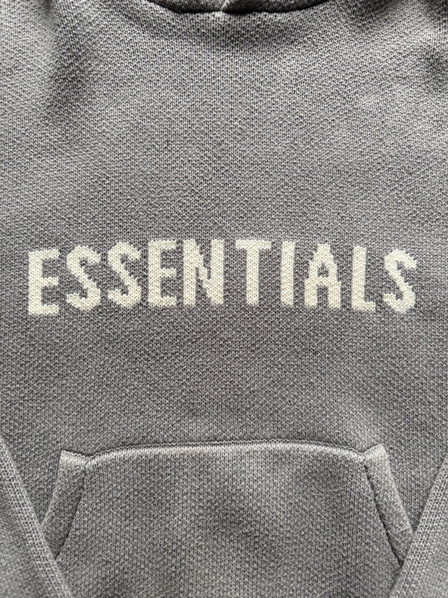 Fear of God Essentials Knit Hoodie Stone