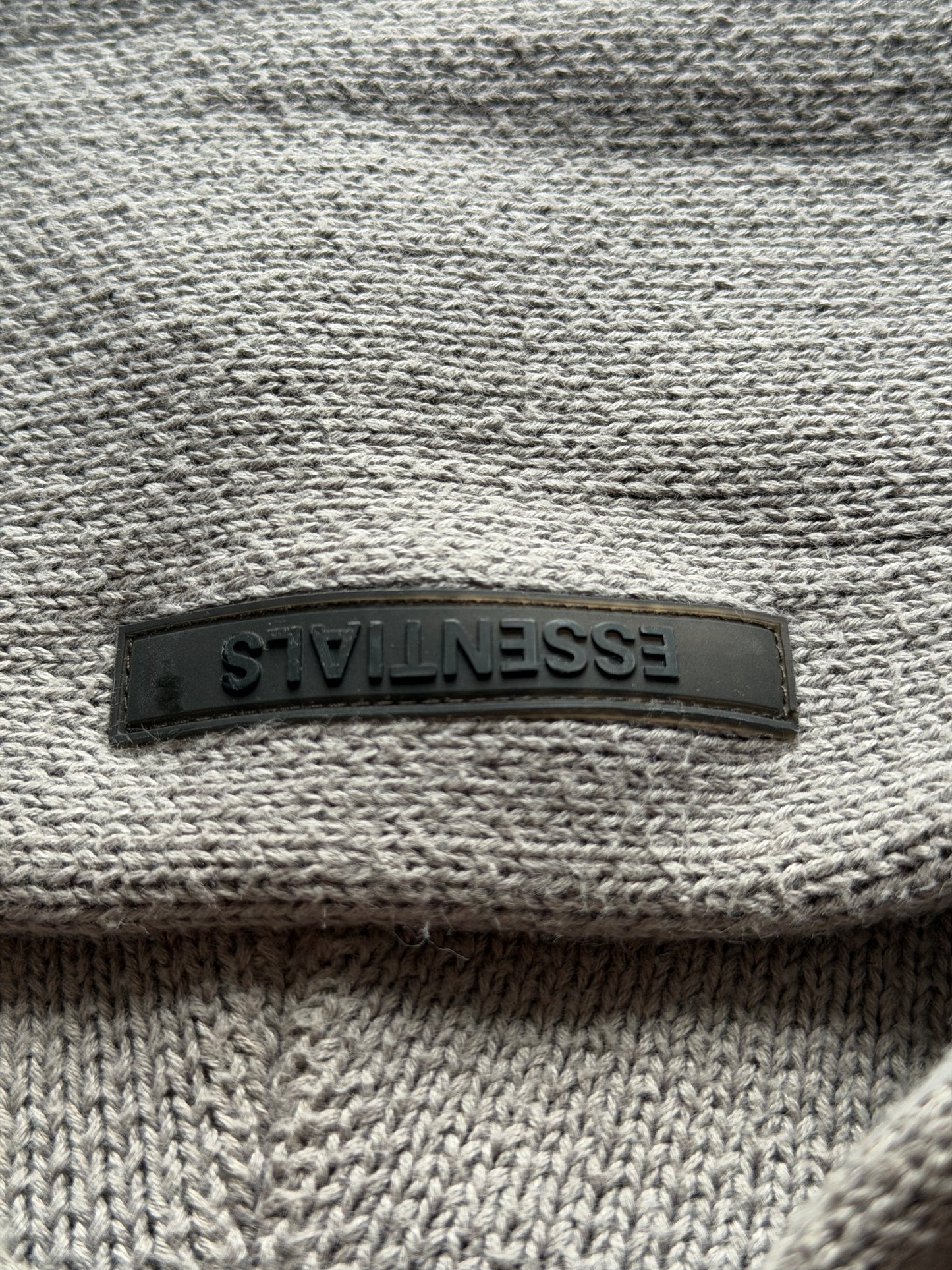 Fear of God Essentials Knit Hoodie Stone