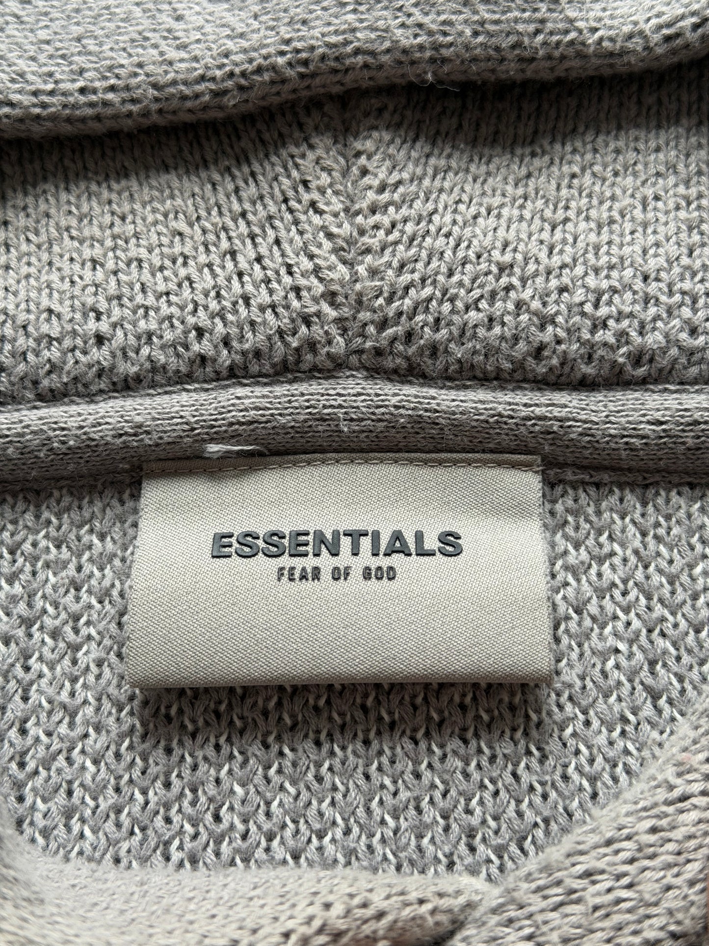 Fear of God Essentials Knit Hoodie Stone