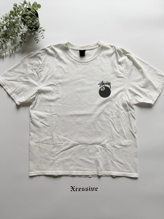 Stussy 8 Ball Tee White