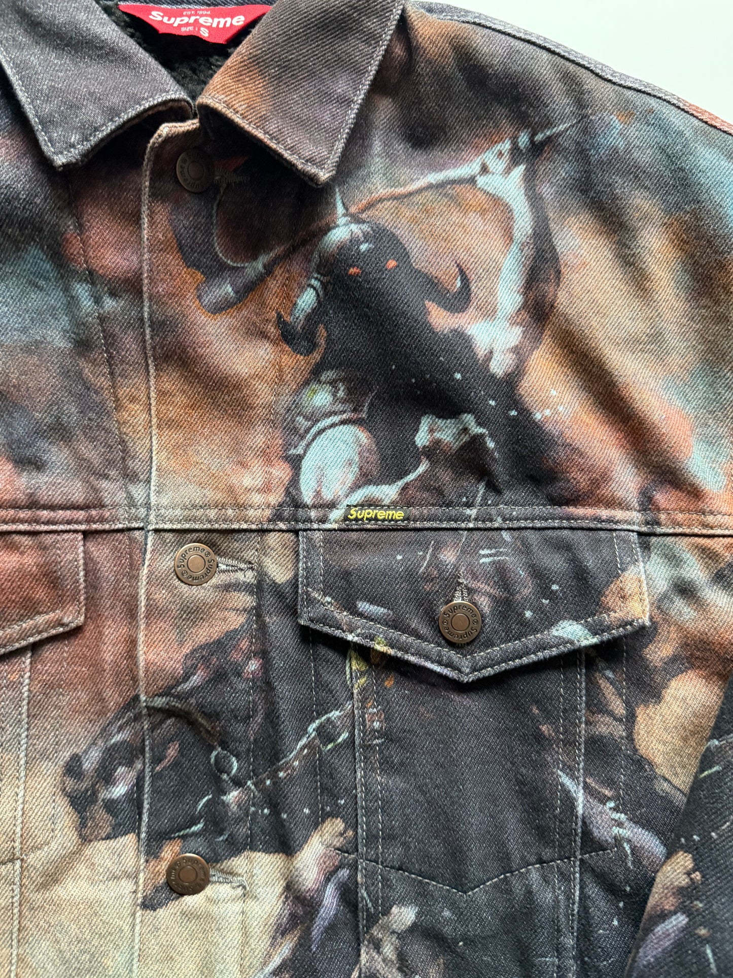 Supreme Frazetta Sherling Lined Trucker Jacket