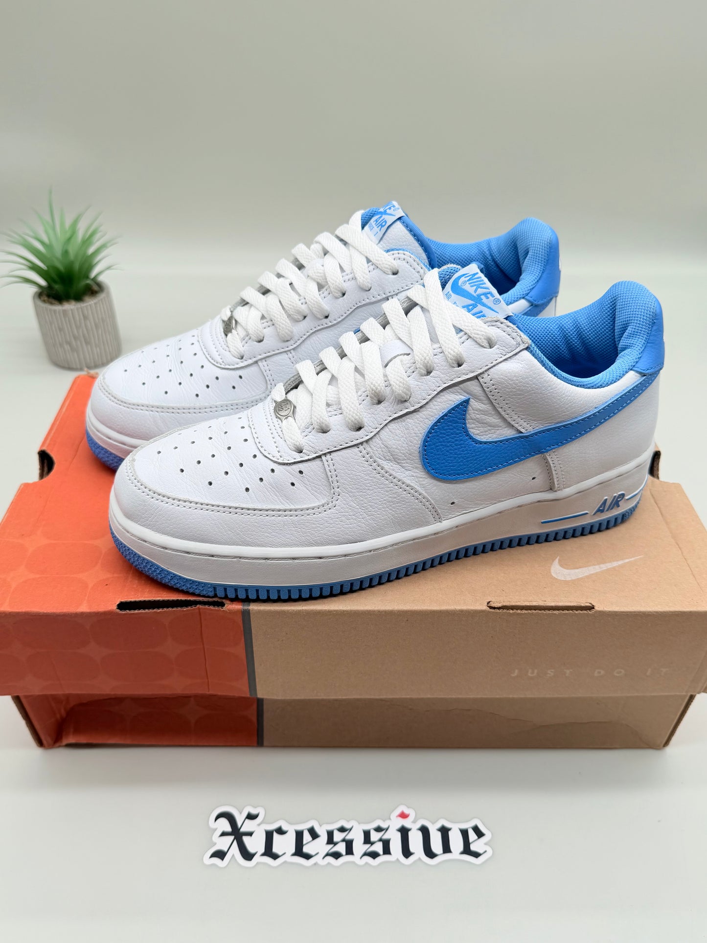 Nike Air Force 1 White Columbia Blue