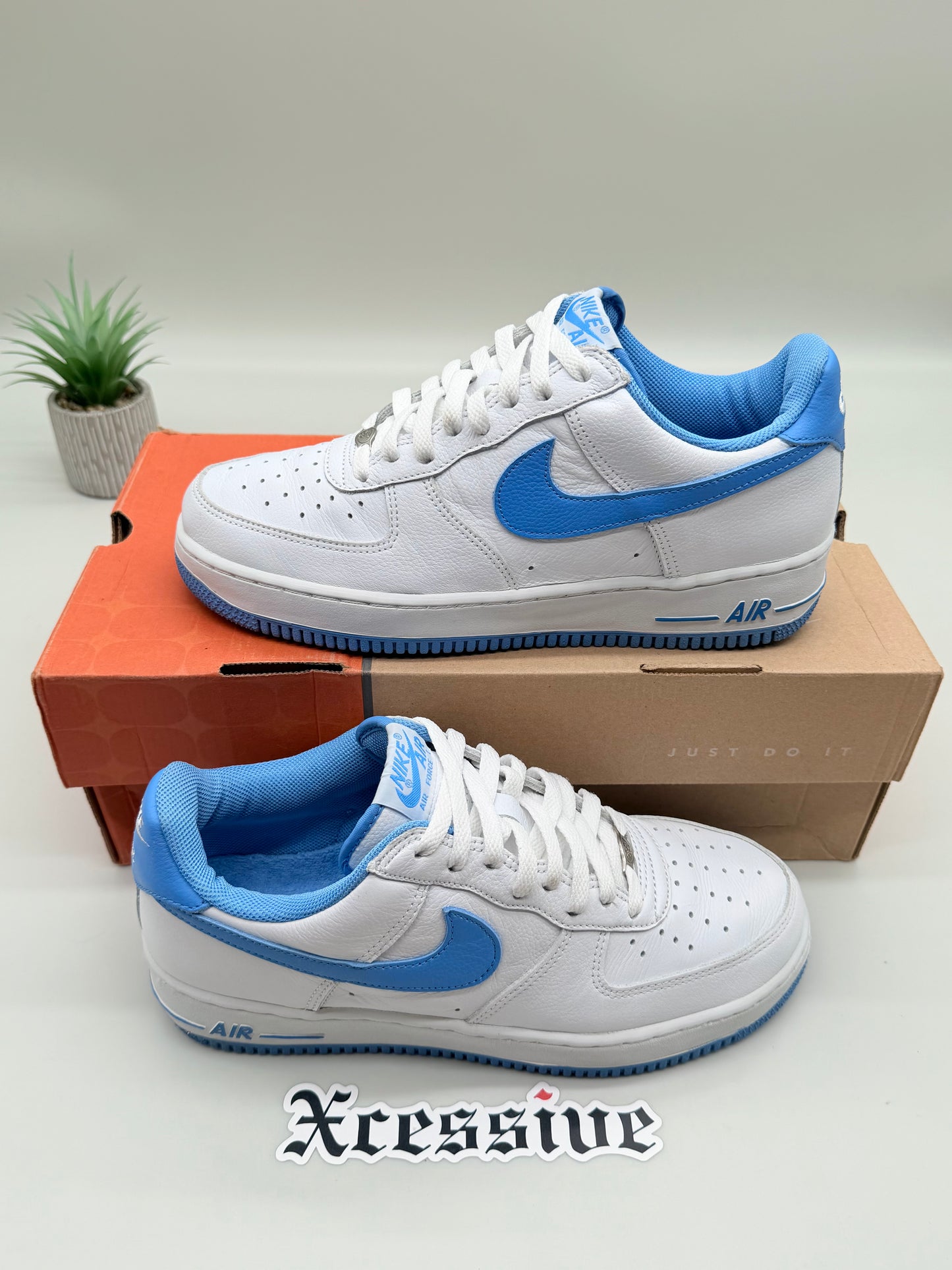 Nike Air Force 1 White Columbia Blue