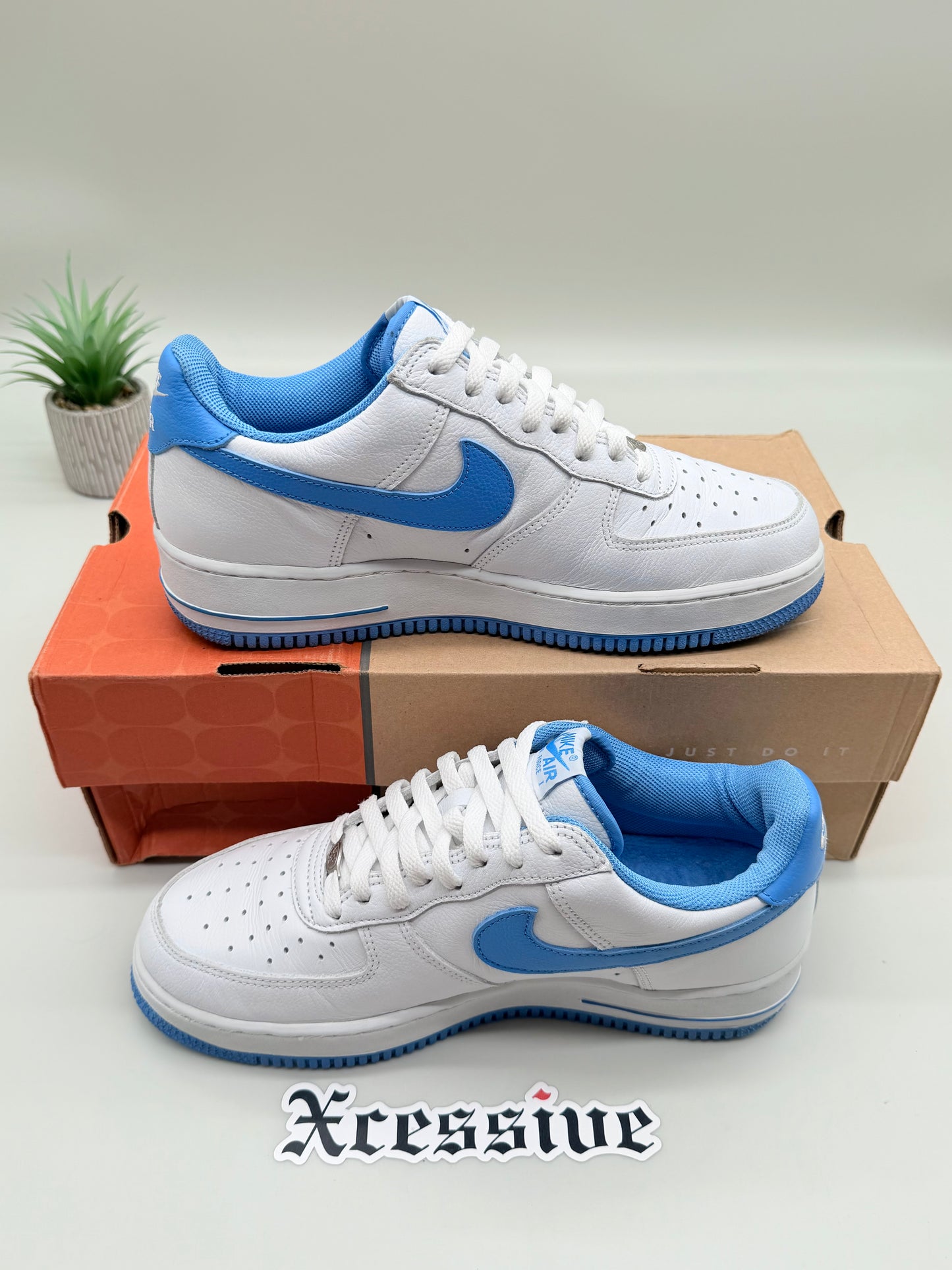 Nike Air Force 1 White Columbia Blue