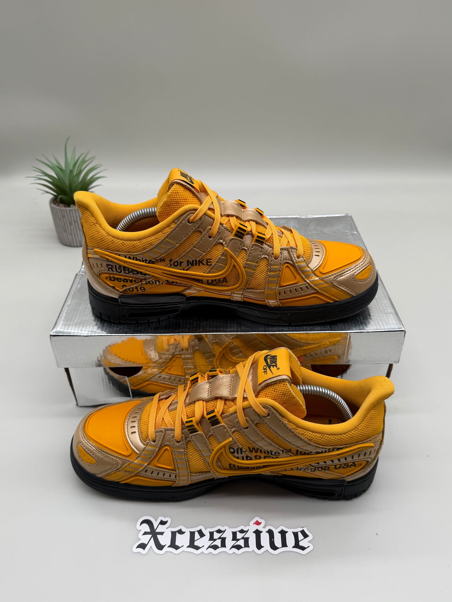 Off-White Nike Rubber Dunk University Gold