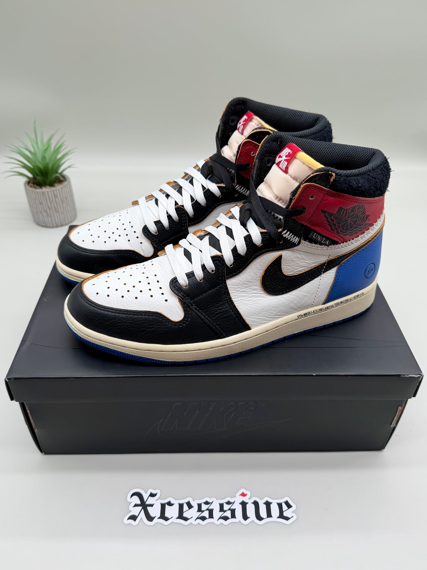Jordan 1 Fragment x Union Varsity Red Sport Royal